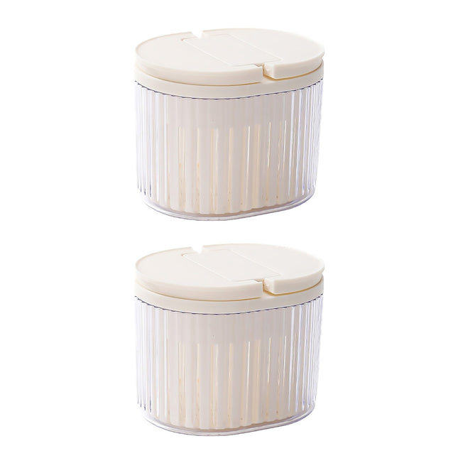 Storage Box 2PCS with Lids Sealed Organizer Kitchen Refrigerator Household Use