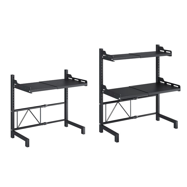 2/3Tier Microwave Oven Stand Rack Shelf Condiment Kitchen Holder Cabinet Storage