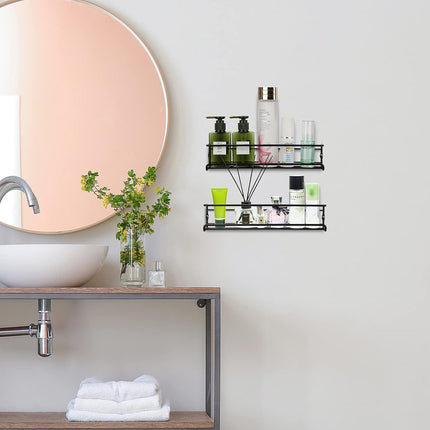 Kitchen Spice Rack Wall Mounted Inside Cupboard Adhesive Spice Organiser 2/4pcs