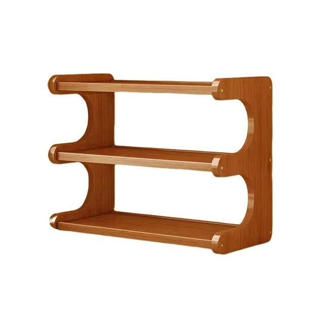 Bamboo Cup Storage Rack for Mugs Glasses Dust-Proof Space-Saving