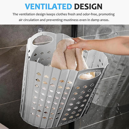 Portable Folding Laundry Basket Storage Basket for Clothes Toy Organizing Bucket