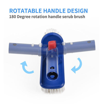 180Degree Rotating Pool Cleaning Brush Heavy Duty Swimming Pool Step Scrub Brush