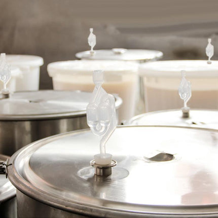 2Pcs Fermenter Airlock S Bubble Type Air Lock With Grommet Home Brew Beer Wine - Aimall