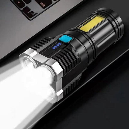 Super Bright Torch Led Flashlight USB Rechargeable Tactical Light