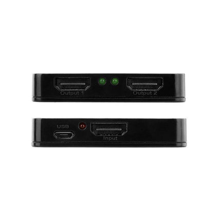 Premium HDMI 1In 2 Out 1080P 4K HDCP Stripper Splitter Power Signal Amplifier - Aimall