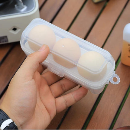 6PCS Portable Egg Storage Box Shockproof Sealed Plastic With Lid Camping Box