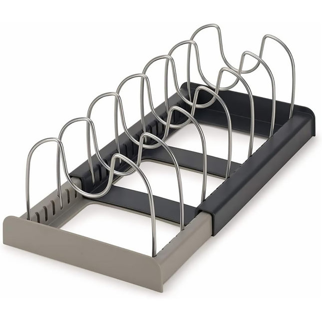 Telescopic Kitchen Storage Rack Table Top Pot Lid Holder Drawer Organizer Shelf