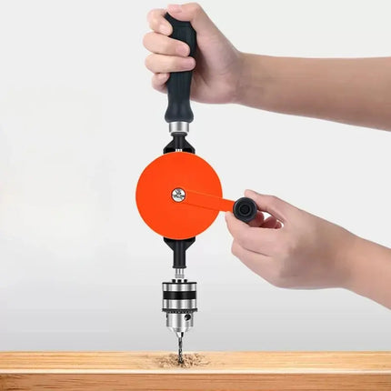 Manual Hand Drill Tool 3 8 Inch Woodworking DIY Punch Multifunctional Drill