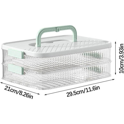Multi Layer Dumpling Storage Box Refrigerator Freezer Organizer for Wonton