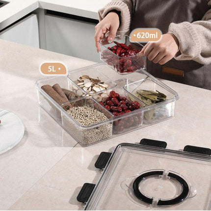 Portable Household Kitchen Refrigerator Storage Box Food Organizer Fresh Keeper