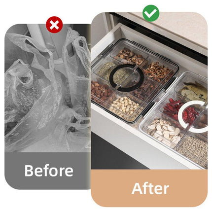 Portable Household Kitchen Refrigerator Storage Box Food Organizer Fresh Keeper