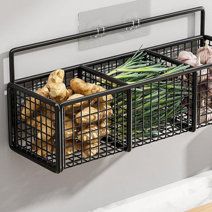 Wall Mount Storage Rack Kitchen Spice Racks Condiment Basket Bathroom Organizer