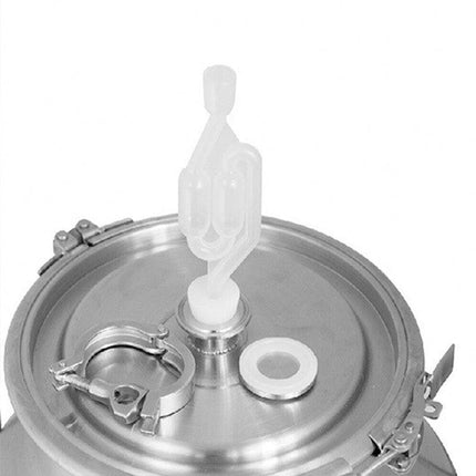 2Pcs Fermenter Airlock S Bubble Type Air Lock With Grommet Home Brew Beer Wine - Aimall