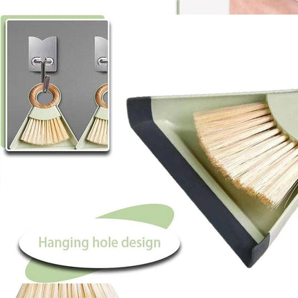 Mini Small Broom Dustpan Set Compact Desktop Cleaning Tool for Home Office