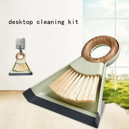 Mini Small Broom Dustpan Set Compact Desktop Cleaning Tool for Home Office