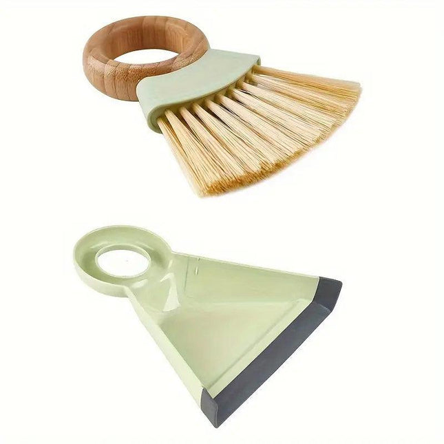 Mini Small Broom Dustpan Set Compact Desktop Cleaning Tool for Home Office