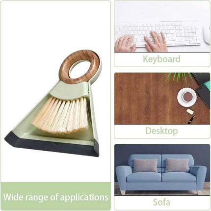 Mini Small Broom Dustpan Set Compact Desktop Cleaning Tool for Home Office