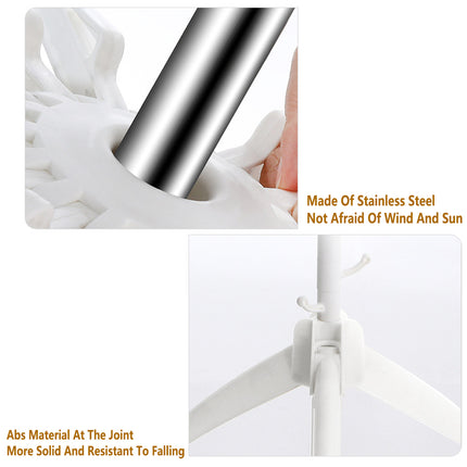 Folding Drying Rack Multi Layer Floor Stand Clothes Airer for Indoor Laundry Use