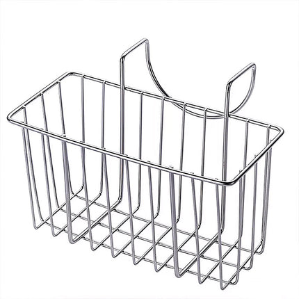 Stainless Steel Kitchen Sponge Holder Soap Brush Sink Caddy Drainer Rack Storage