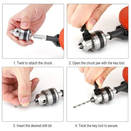 Manual Hand Drill Tool 3 8 Inch Woodworking DIY Punch Multifunctional Drill