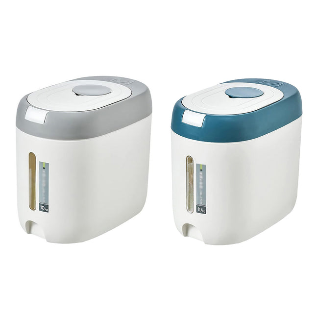 10KG Capacity Rice Storage Container Sealed Moisture Proof Kitchen Grain Bin