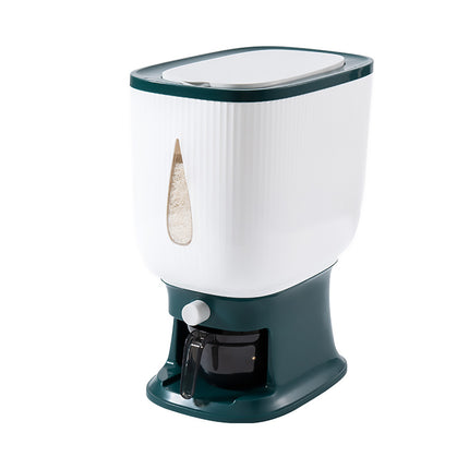 10kg Rice Storage Bucket Household Metering Rice Container Large Capacity