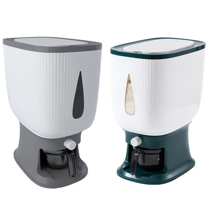 10kg Rice Storage Bucket Household Metering Rice Container Large Capacity