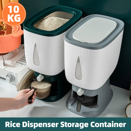 10kg Rice Storage Bucket Household Metering Rice Container Large Capacity