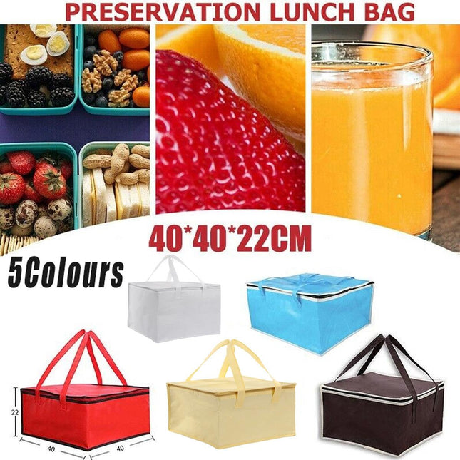 Pizza Delivery Bag Insulated Thermal Food Container Backpack Storage Insulated