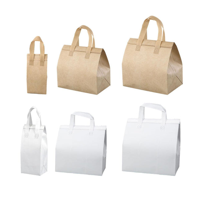 50pcs Thermal Insulation Packing Bag Non Woven Milk Tea Cake Food Storage Bag