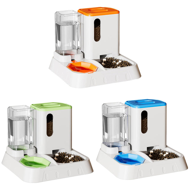 Pet Water Dispenser Automatic Feeder Bowl Cat Dog Drinking Fountain Food Feeding