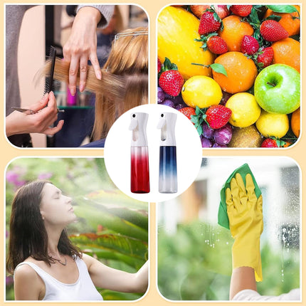 200ml Water Spray Bottle Empty Continuous Mister Sprayer Ultra Fine Mist Bottle