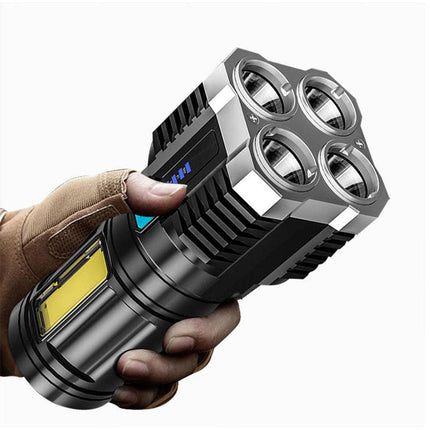 Super Bright Torch Led Flashlight USB Rechargeable Tactical Light