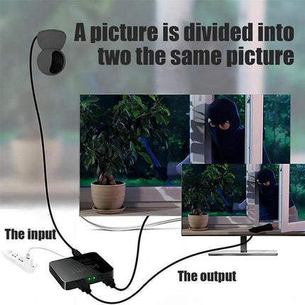 Premium HDMI 1In 2 Out 1080P 4K HDCP Stripper Splitter Power Signal Amplifier - Aimall