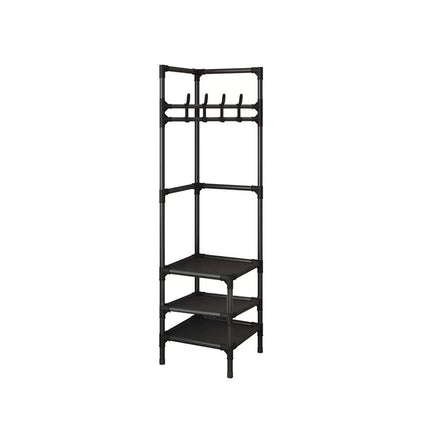 Corner Coat Clothes Stand Rack Hat Shoes Racks Thicken Hanger Shelf Organizer
