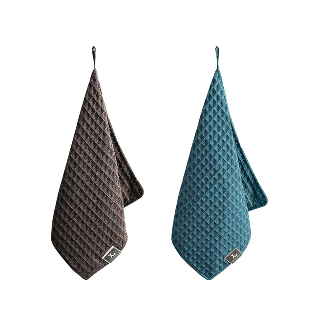 5PCS Waffle Cleaning Cloth Coffee Machine Bar Towel Dish Rag Absorbent