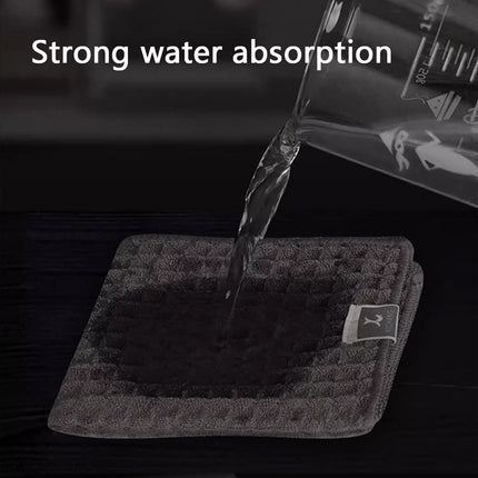 5PCS Waffle Cleaning Cloth Coffee Machine Bar Towel Dish Rag Absorbent