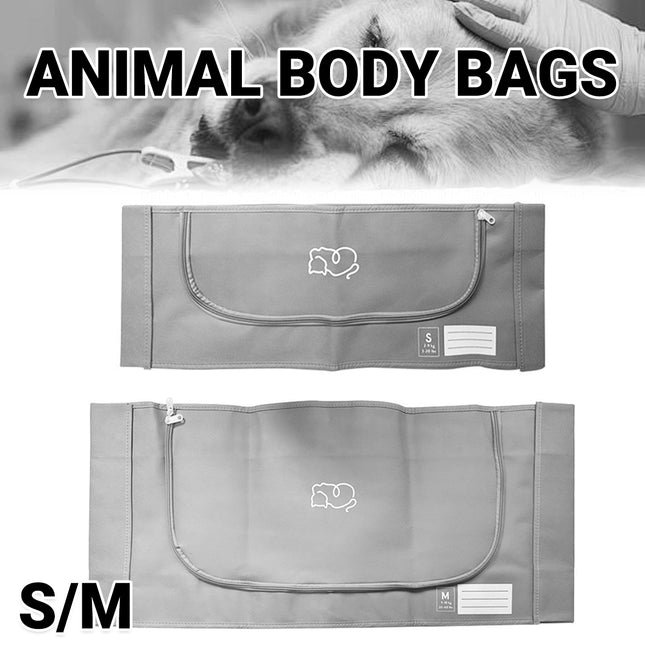 2 Sizes S / M Leakproof Animal Non Woven Body Bag For Pet Burial Animals Use