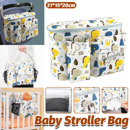 Baby Stroller Hanging Bag Multi-Functional Mommy Bag Large Capacity Durable