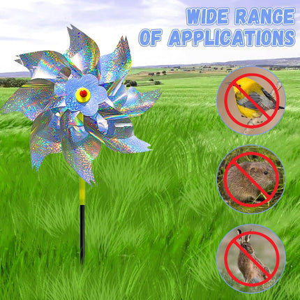 10PCS Bird-Driving Windmill Laser Device for Balcony Garden Farmland Bird Proof