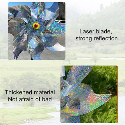10PCS Bird-Driving Windmill Laser Device for Balcony Garden Farmland Bird Proof