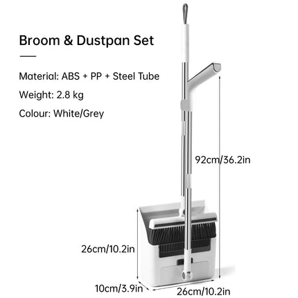 3 in1 Broom Set for Winnowing Brushing Handheld Cleaning Tool Home Kitchen Floor