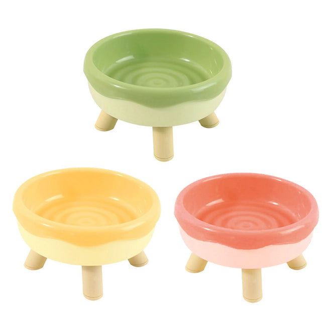 Cat Food Water Bowl Non Slip Raised Pet Feeding Dish Elevated Feeder Cats