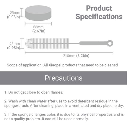 PETKIT Dual-Use Brush and Sponge for Pet Bowls and Water Dispensers