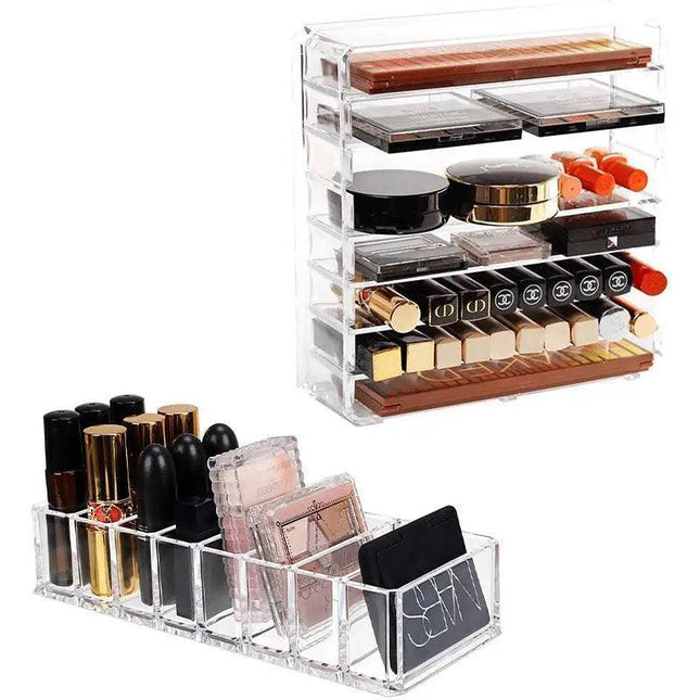 Clear Acrylic Cosmetic Makeup Organiser Lipstick Organizer Box Jewellery Storage - Aimall