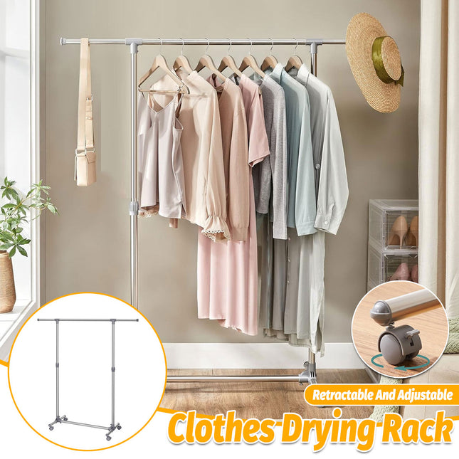 Floor Standing Clothes Drying Rack Simple Folding Laundry Hanger Airer Indoor