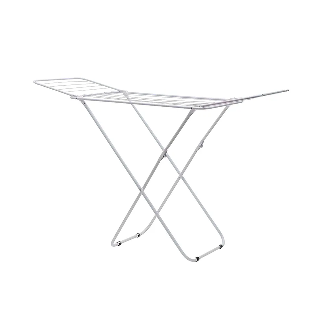 Floor Standing Clothes Drying Rack Laundry Foldable Indoor Garment Drying Rack