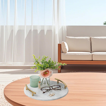 Creative Home Daily Use Desktop Tray Fruit Plate Flat Living Room Organizer