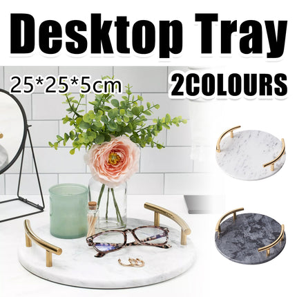 Creative Home Daily Use Desktop Tray Fruit Plate Flat Living Room Organizer