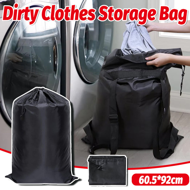 Backpack Laundry Bag Polyester Drawstring Storage Bag for Students Travel